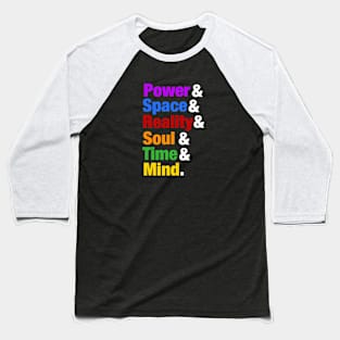 Helvetica Infinity Stones Baseball T-Shirt